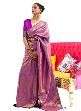 Art Silk Trendy Classic Saree For Ceremonial