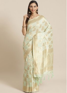 Art Silk Woven Work Traditional Designer Saree