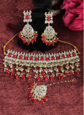 Artistic Alloy Necklace Set For Ceremonial