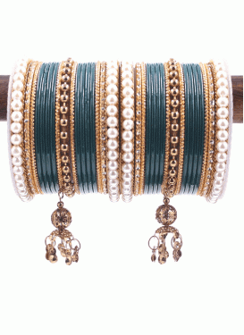 Artistic Gold Rodium Polish Alloy Bangles For Party