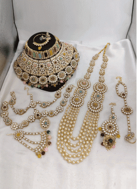 Artistic Gold Rodium Polish Alloy Bridal Jewelry