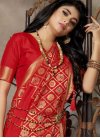 Astonishing Weaving Red Art Silk Classic Saree - 1