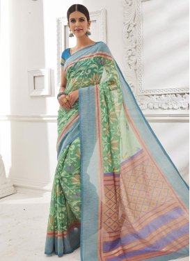 Astounding Brasso Georgette Contemporary Style Saree For Festival