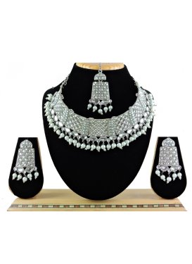 Attractive Alloy Beads Work Necklace Set