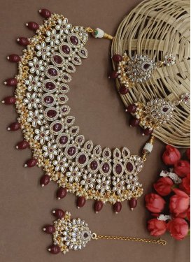 Attractive Beads Work Necklace Set