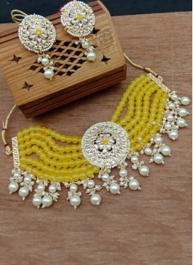 Attractive Gold Rodium Polish Necklace Set