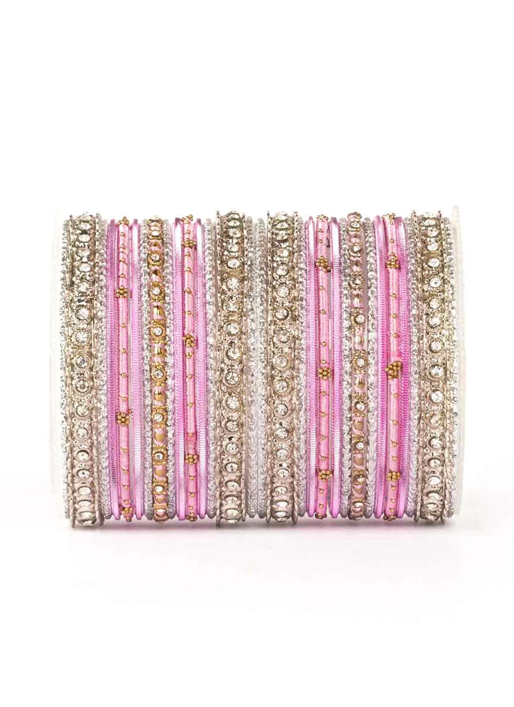 Awesome Pink and White Bangles For Ceremonial