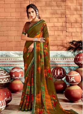 Bamberg Georgette Traditional Designer Saree For Casual