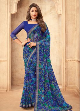 Bamberg Georgette Trendy Classic Saree For Casual