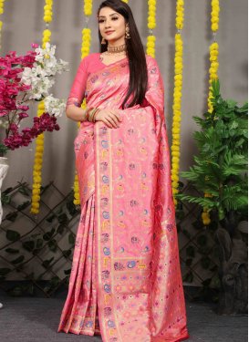 Banarasi Silk Contemporary Style Saree For Ceremonial
