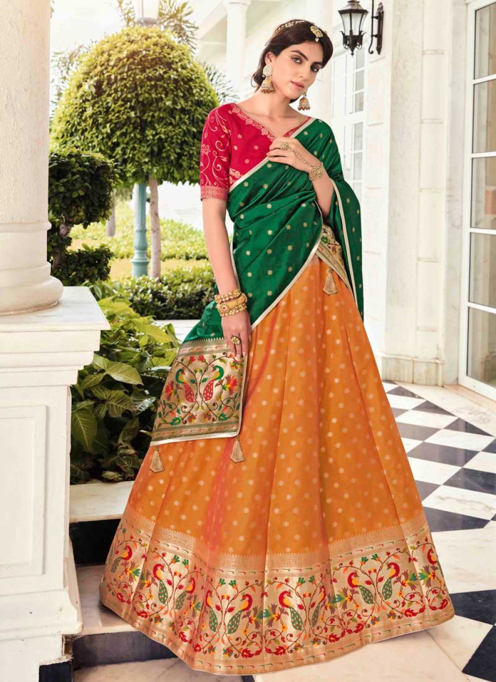 Banarasi Silk Designer Classic Lehenga Choli For Bridal