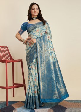 Banarasi Silk Designer Contemporary Saree For Ceremonial