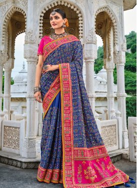 Banarasi Silk Designer Contemporary Style Saree For Bridal