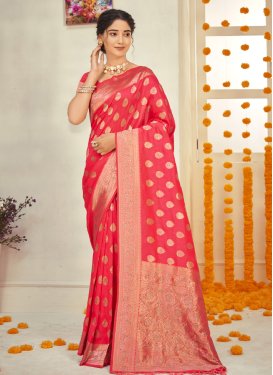 Banarasi Silk Designer Contemporary Style Saree For Party
