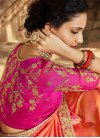 Banarasi Silk Peach Classic Designer Saree - 2