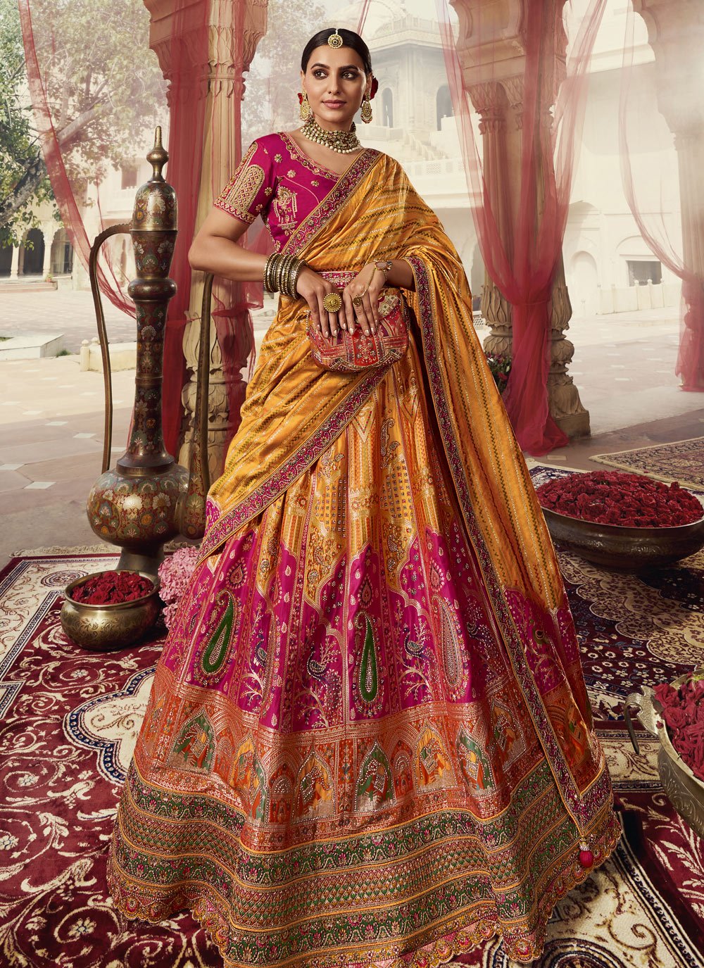 Banarasi Silk Trendy Designer Lehenga Choli