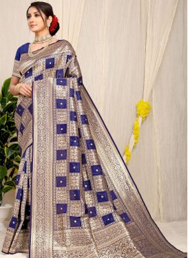 Banarasi Silk Woven Work Trendy Classic Saree