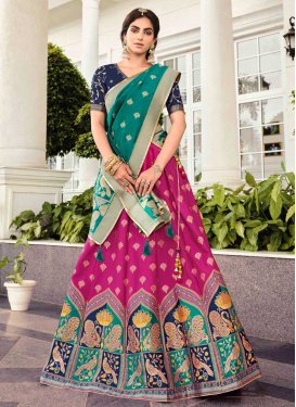 Banarasi Silk Woven Work Trendy Designer Lehenga Choli