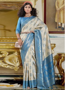 Banarasi Silk Woven Work Trendy Designer Saree