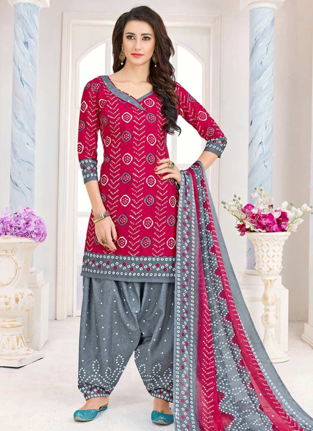 Buy Green Banarasi Silk Salwar Suit (NWS-6351) Online
