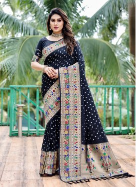 Bandhej Print Work Silk Blend Trendy Classic Saree