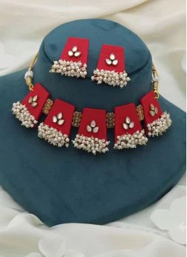 Beads Work Necklace Set For Festival