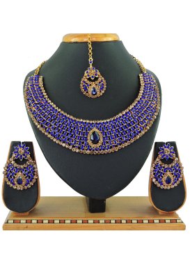 Beautiful Stone Work Necklace Set for Bridal