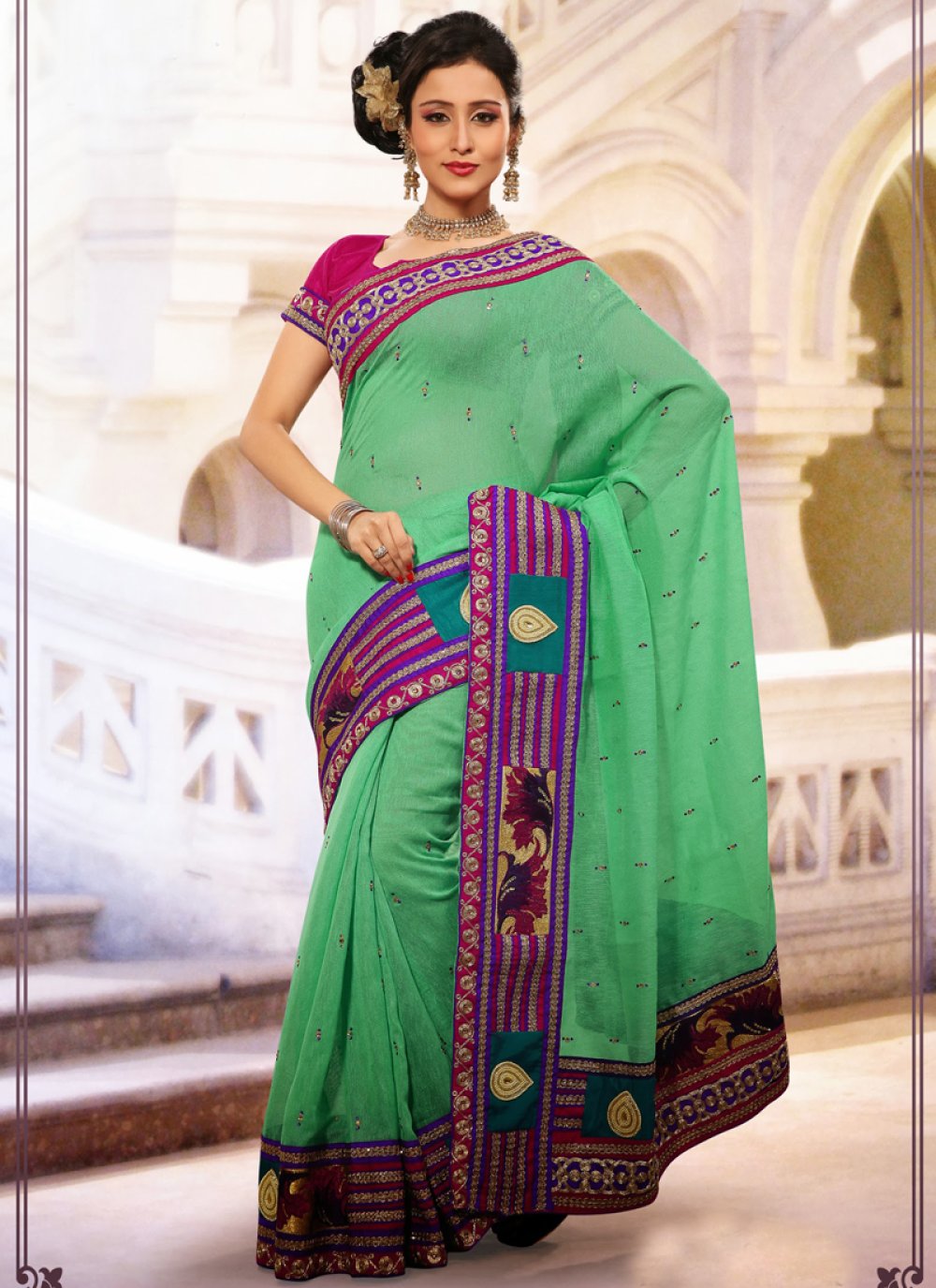 Linen party wear on sale sarees