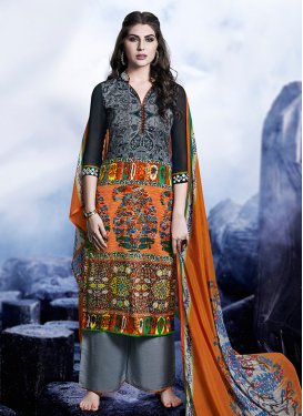 Blissful Digital Print Work Palazzo Style Pakistani Suit