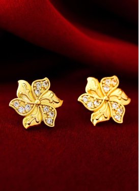 Blissful Gold Rodium Polish Earrings