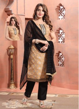 Brocade Pant Style Classic Salwar Suit For Party