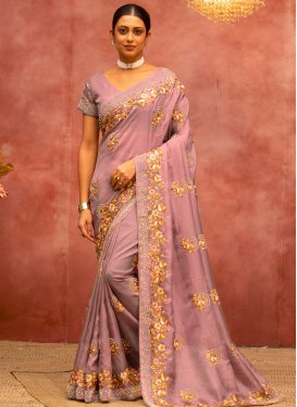 Brown and Olive Classic Designer Saree For Bridal