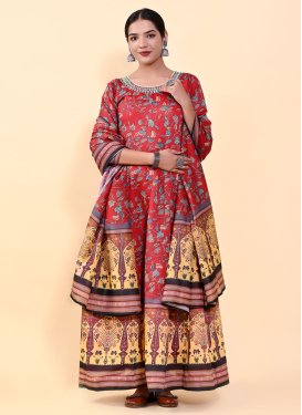 Chanderi Silk Beads Work Readymade Classic Gown