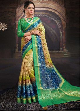 Chanderi Silk Designer Contemporary Style Saree