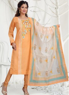 Chanderi Silk Readymade Churidar Salwar Suit