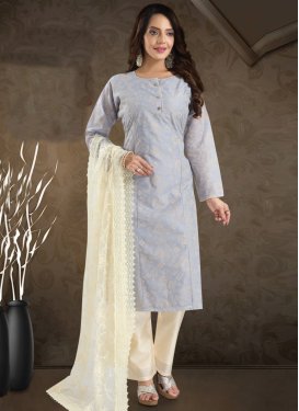 Chanderi Silk Woven Work Readymade Designer Salwar Suit