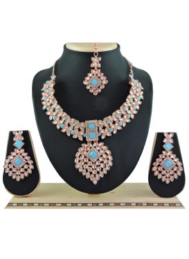 Charismatic Diamond Work Necklace Set For Festival