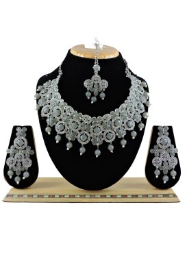 Charming Beads Work Necklace Set For Festival