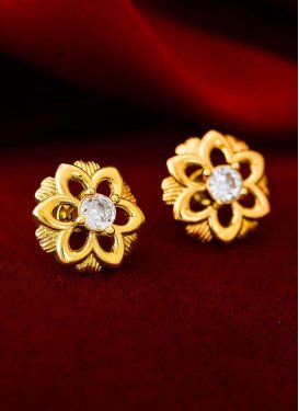 Charming Stone Work Alloy Earrings For Party