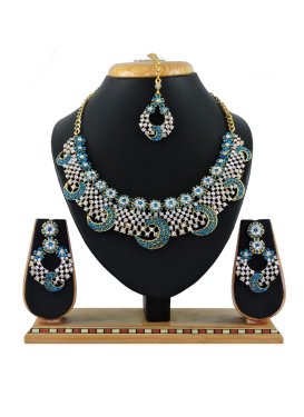 Charming Stone Work Necklace Set For Party