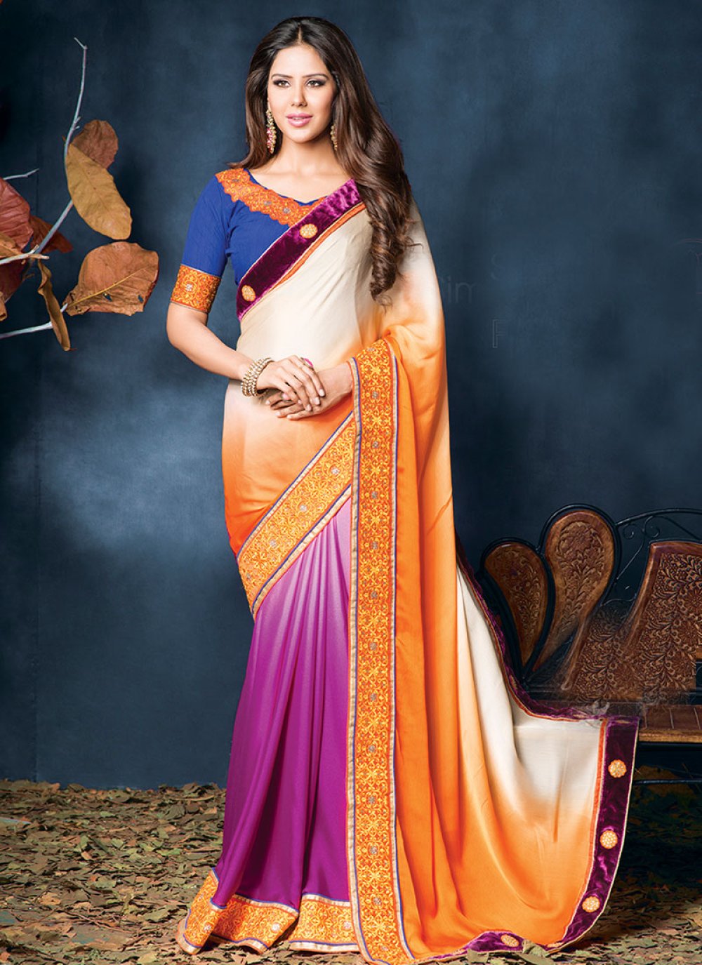 Velvet party hot sale wear sarees