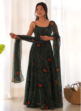 Chiffon Readymade Classic Gown For Ceremonial