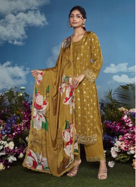 Chinon Pant Style Classic Salwar Suit