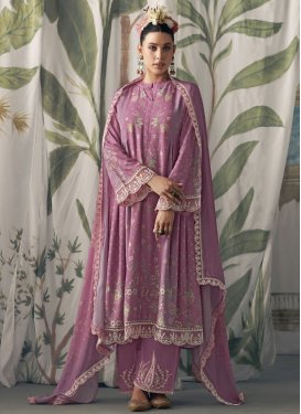 Chinon Pant Style Classic Salwar Suit For Party