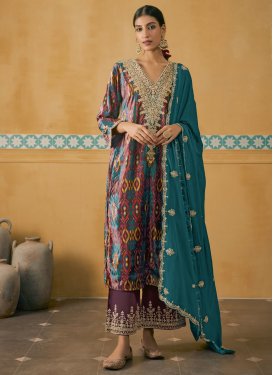 Chinon Readymade Designer Salwar Suit
