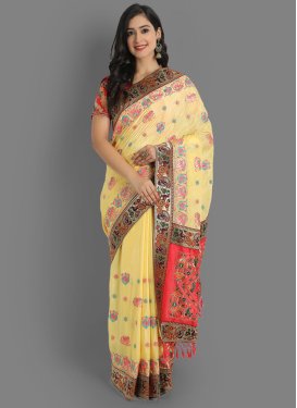 Chinon Trendy Saree For Party