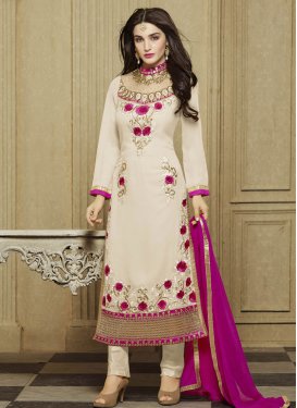 Classical Stone And Floral Work Party Wear Salwar Kameez