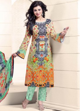 Compelling Multi Color Ayesha Takia Pant Style Casual Suit