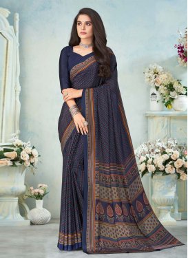Contemporary Style Saree For Casual