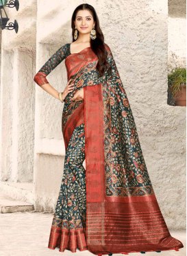 Contemporary Style Saree For Ceremonial
